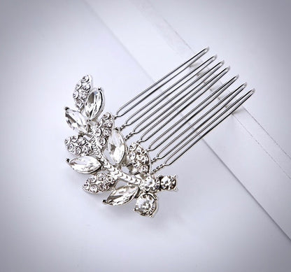 "Nia" - Crystal Bridal Hair Comb - Available in Gold and Silver