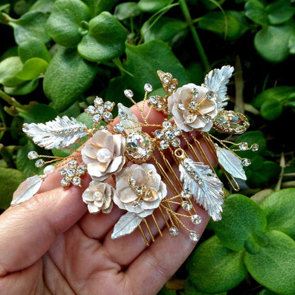 Cheryl - Bohemian Gold Bridal Hair Comb