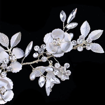 Amaya - Pearl and Crystal Bridal Hair Comb