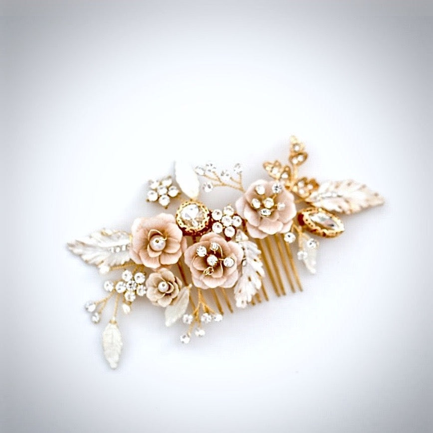 Cheryl - Bohemian Gold Bridal Hair Comb
