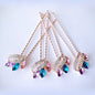 Miley - Rose Gold Colorful Crystal Hair Pins - Set of 4