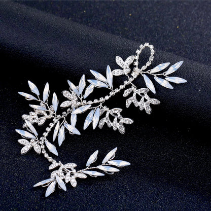 "Endora" -  Swarovski Opal Bridal Hair Accessory - Available in Silver and Gold
