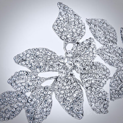 "Shannon" - Silver Crystal Bridal Headband/Tiara