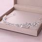 "Ruby" - Crystal Bridal Side Headband - Available in Rose Gold and Silver