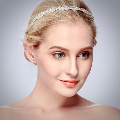 "Analise" - Crystal Bridal Headband - Available in Rose Gold, Silver and Yellow Gold