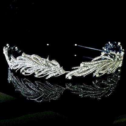 Myrah - Micro-Pave Crystal Bridal Headband/Tiara