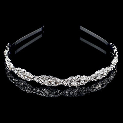 "Analise" - Crystal Bridal Headband - Available in Rose Gold, Silver and Yellow Gold