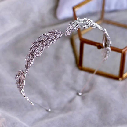 Myrah - Micro-Pave Crystal Bridal Headband/Tiara