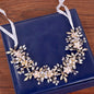 Amanda - Pearl and Crystal Bridal Headband - Available in Gold and Silver