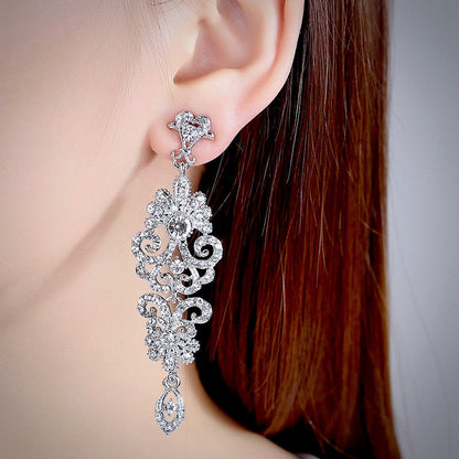 Jean - Rhinestone Bridal Earrings