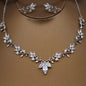 Julia - Silver Cubic Zirconia Bridal 3-Piece Jewelry Set With Tiara