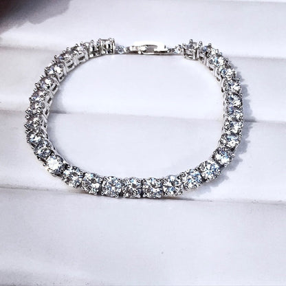 Brandi - Silver Cubic Zirconia Bridal Three-Piece Jewelry Set