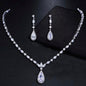 Cynthia - Silver Cubic Zirconia Bridal Jewelry Set