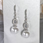 Madelynne - Pearl and Cubic Zirconia Bridal Earrings