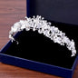Giada - Pearl and Crystal Bridal Tiara - Available in Yellow Gold and Silver