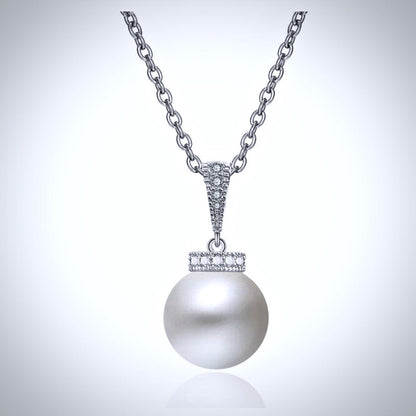 Stacey - Pearl and Cubic Zirconia Bridal Jewelry Set - Available in Silver, Rose Gold and Yellow Gold