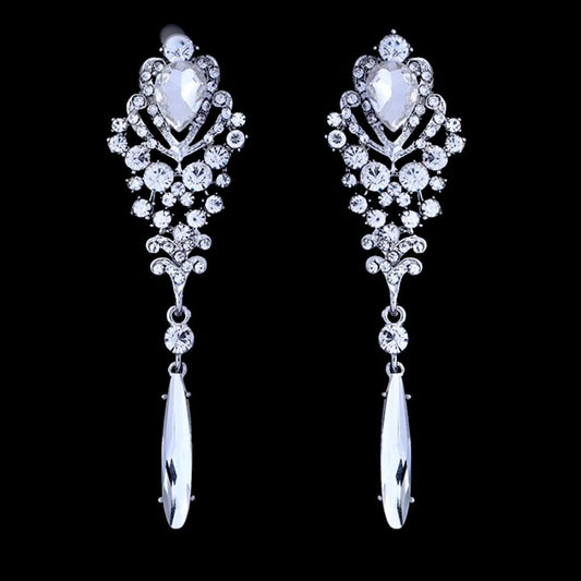 Mariam - Rhinestone Bridal Earrings