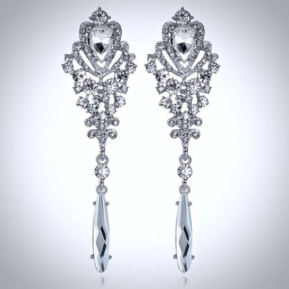 Mariam - Rhinestone Bridal Earrings