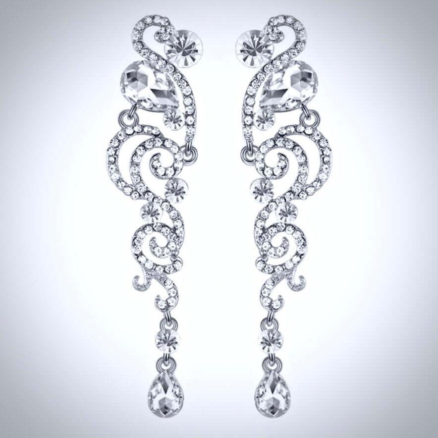 "Addy" - Cubic Zirconia Bridal Earrings