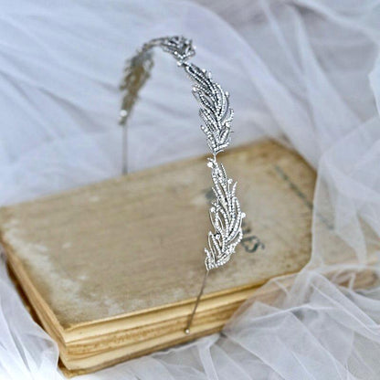 Myrah - Micro-Pave Crystal Bridal Headband/Tiara