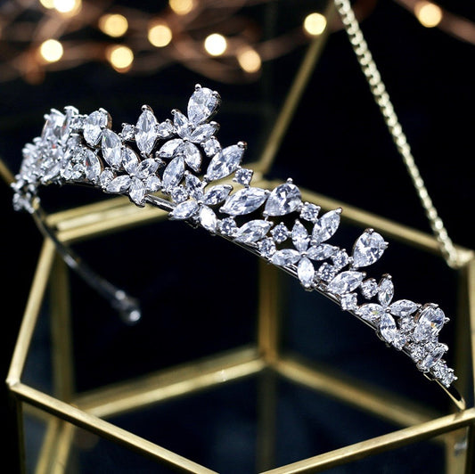 Theresa - Wedding Cubic Zirconia Tiara