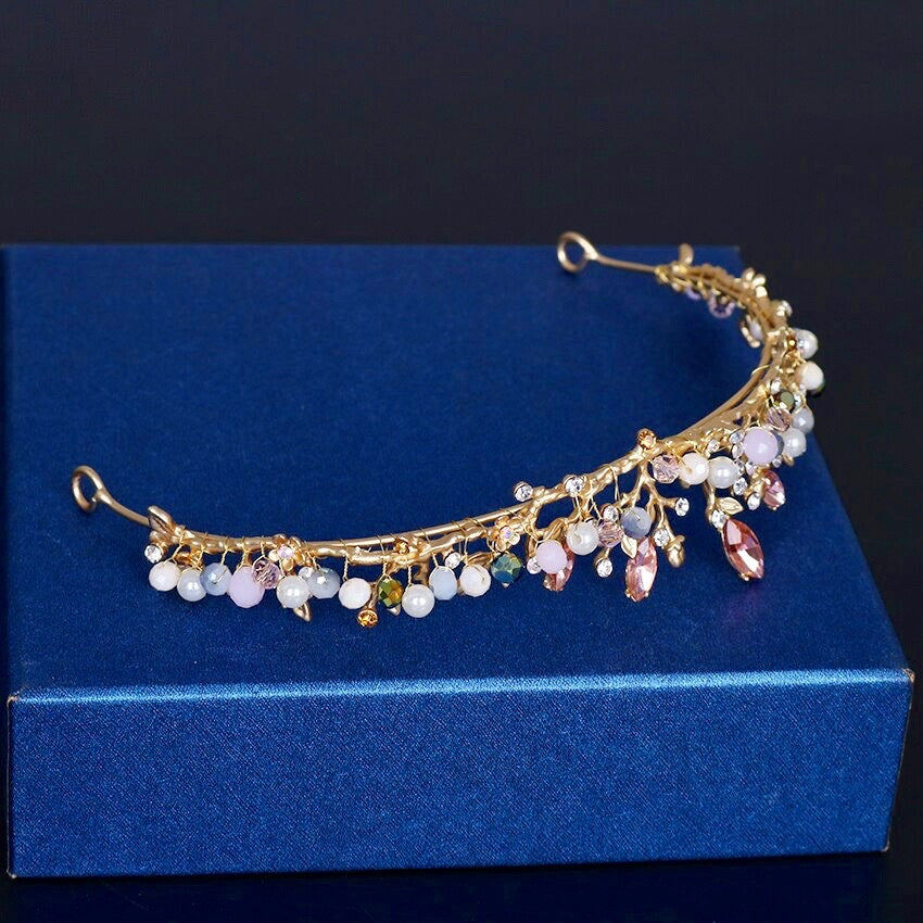 Delilah - Bohemian Gold Bridal Tiara
