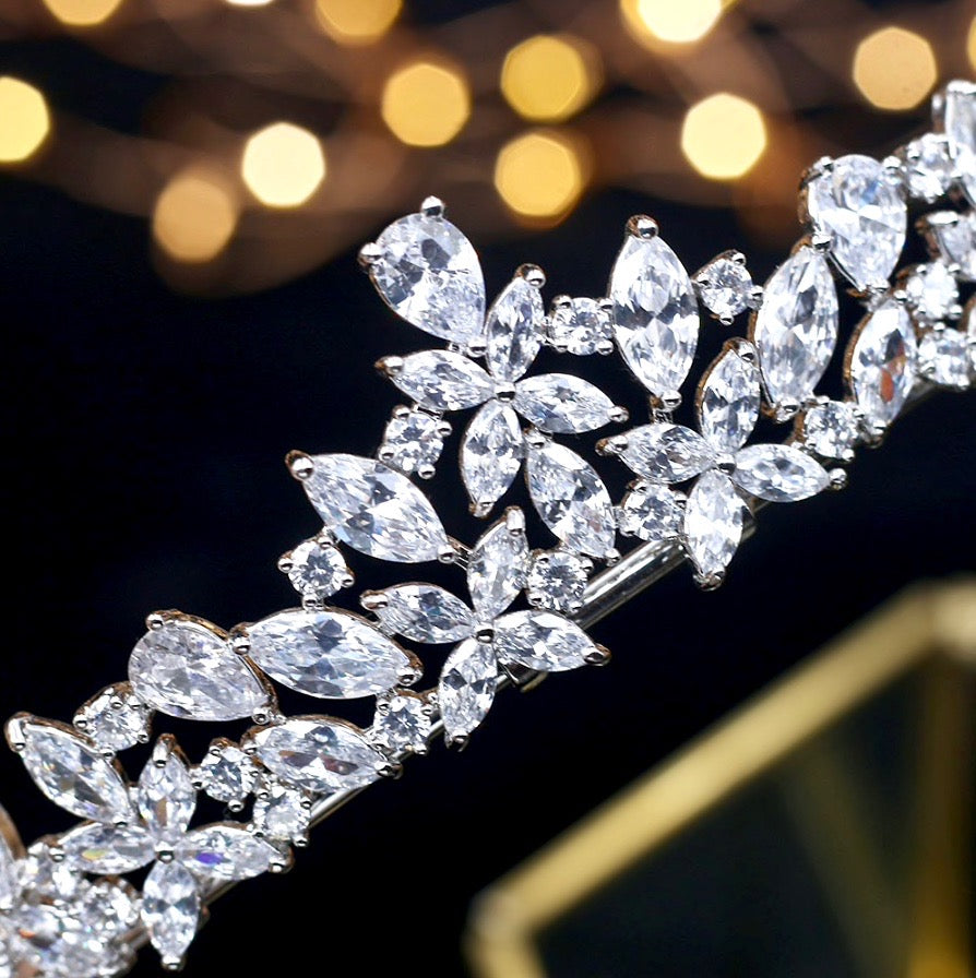 Theresa - Wedding Cubic Zirconia Tiara
