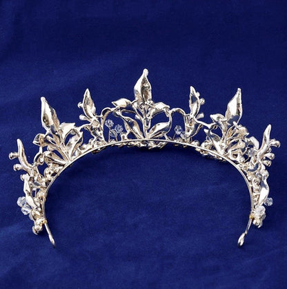 "Kariyah" - Gold Bridal 3-Piece Jewelry Set With Tiara