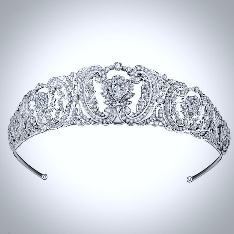 "Brigitte" - Wedding Crystal Tiara