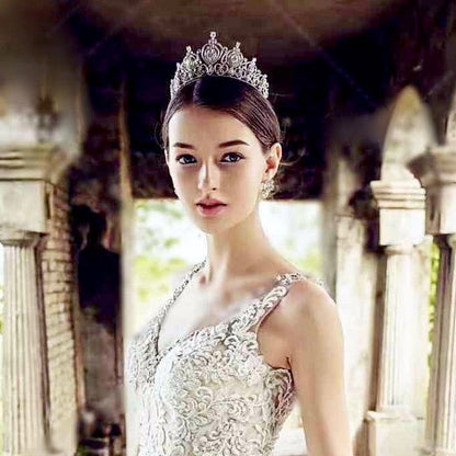 Roma - Cubic Zirconia Bridal Tiara - Available in Silver and Gold