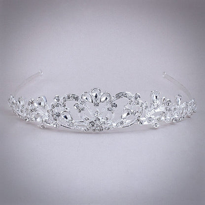 "Chantelle" - Rhinestone Bridal Tiara - Available in Silver and Yellow Gold