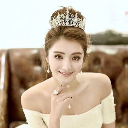 Roma - Cubic Zirconia Bridal Tiara - Available in Silver and Gold