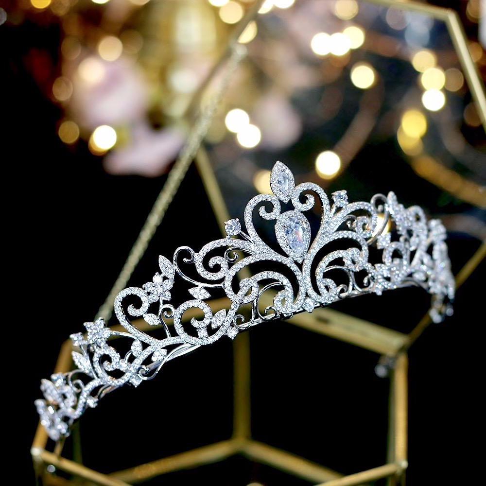 Kyana - Silver Cubic Zirconia Bridal Tiara