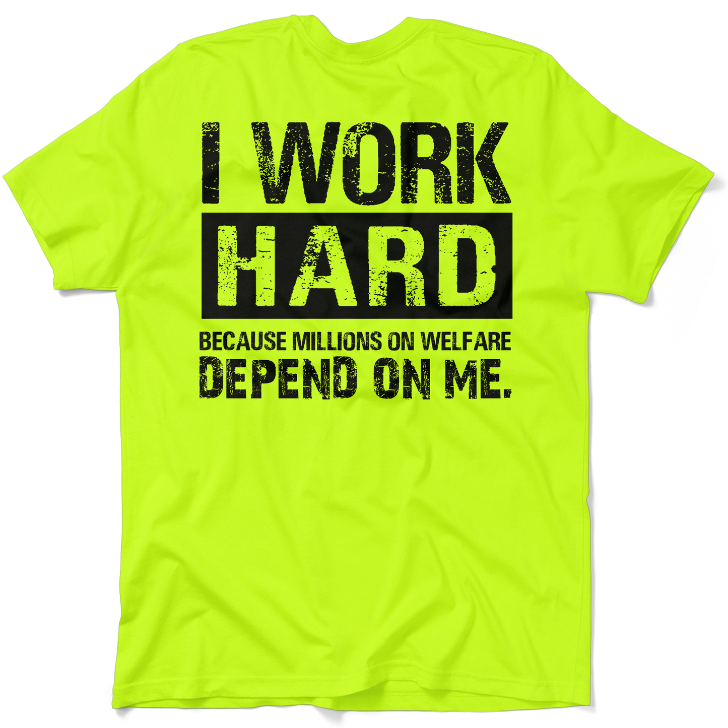 Welfare - Safety Yellow Pocket T-Shirt