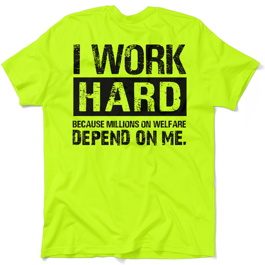 Welfare - Safety Yellow Pocket T-Shirt