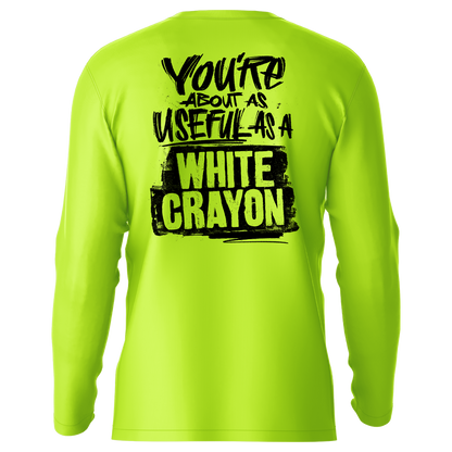White Crayons - Hi-Visibility UPF 50 Long Sleeve Sun Shirt
