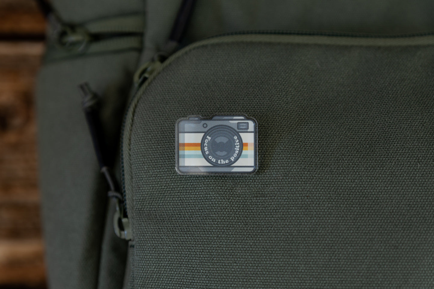 Retro Camera Acrylic Pin