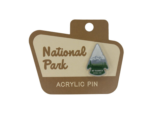 Mount Rainier National Park Acrylic Pin
