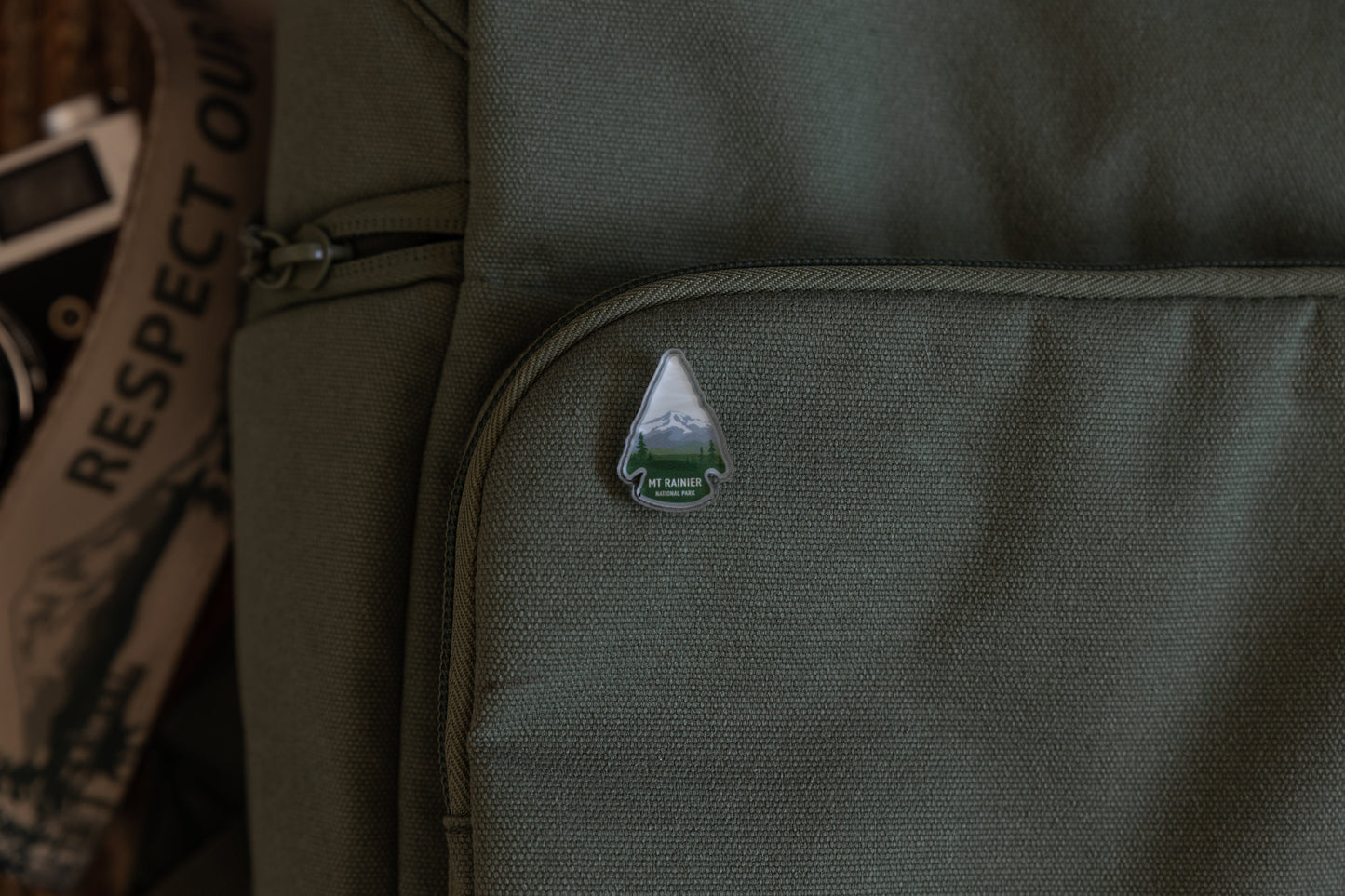 Mount Rainier National Park Acrylic Pin