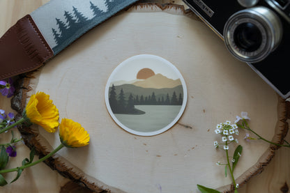 Sunrise Lake Sticker