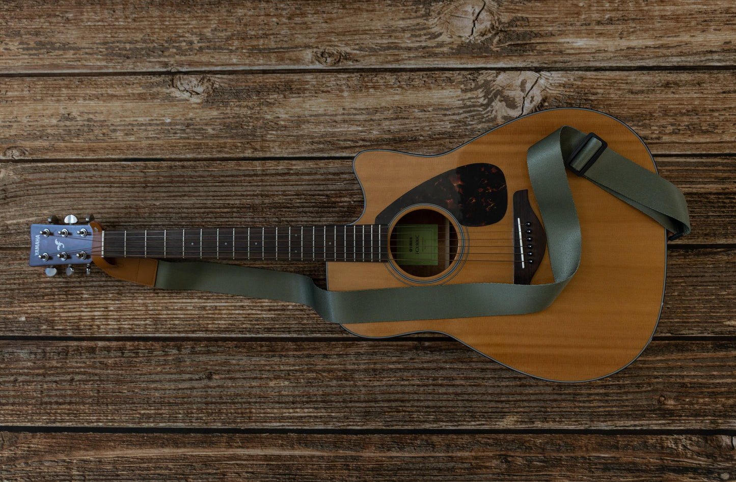 Woodland Green Guitar Strap