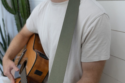 Woodland Green Guitar Strap