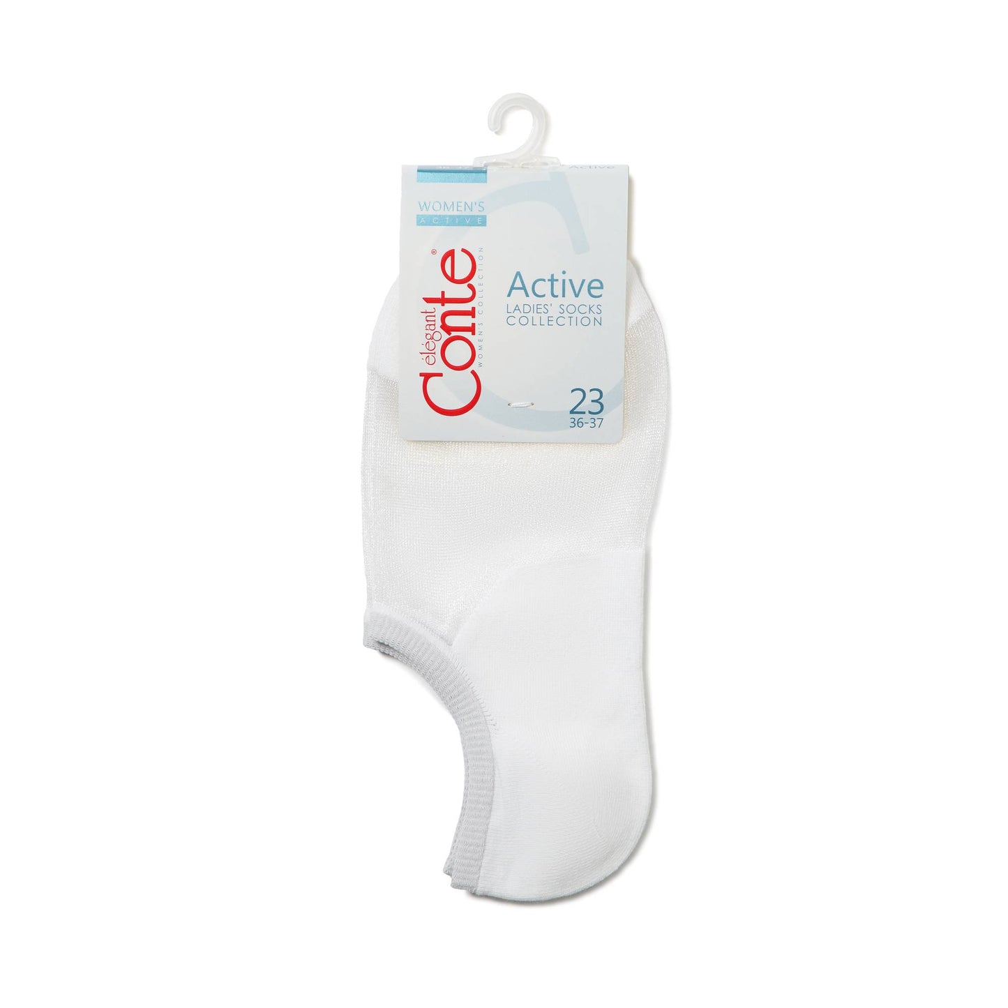 Cotton Ankle Socks Conte Active - Inserts Of Transparent Mesh