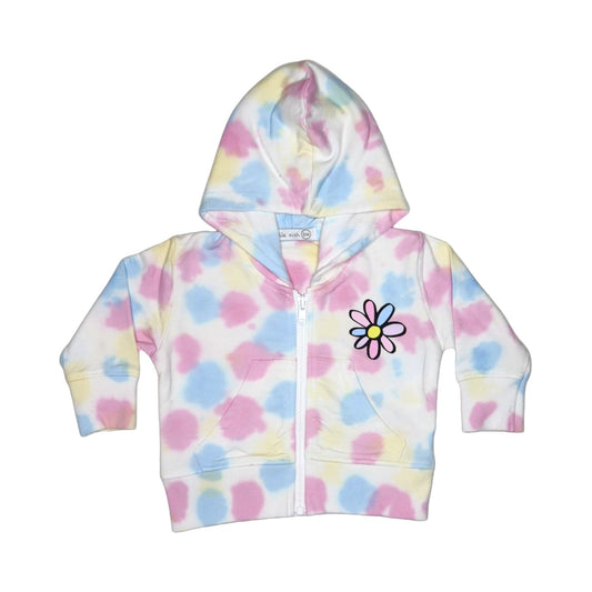 ☀️Baby Zip Hoodie - Tie Dye Flower