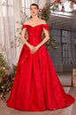 Off The Shoulder Organza Ball Gown