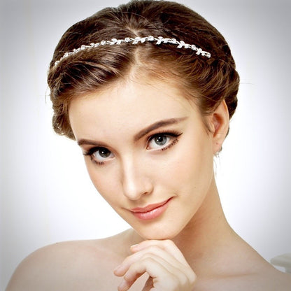 "Gigi" - Pearl and Crystal Bridal Headband