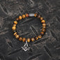AG Tiger Eye Stone Stainless Steel Bracelet