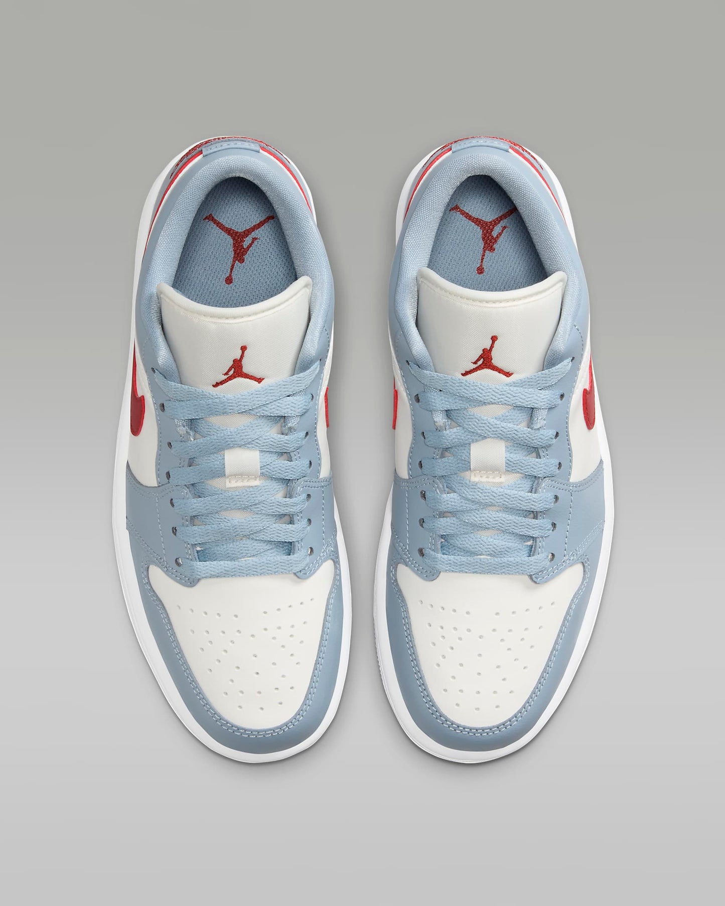 Air Jordan 1 Low 'Blue Whisper Dune Red New Size 8.5W / 7M