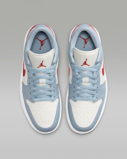 Air Jordan 1 Low 'Blue Whisper Dune Red New Size 8.5W / 7M