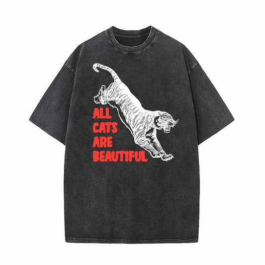 All Cats Are Beautiful Tiger Vintage Washed T-shirt